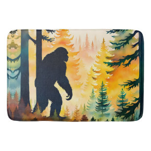 Sasquatch Herfst Landschap Sunset Fleece Deken Badmat