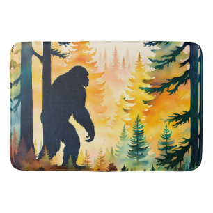 Sasquatch herfstlandschap zonsondergang badmat
