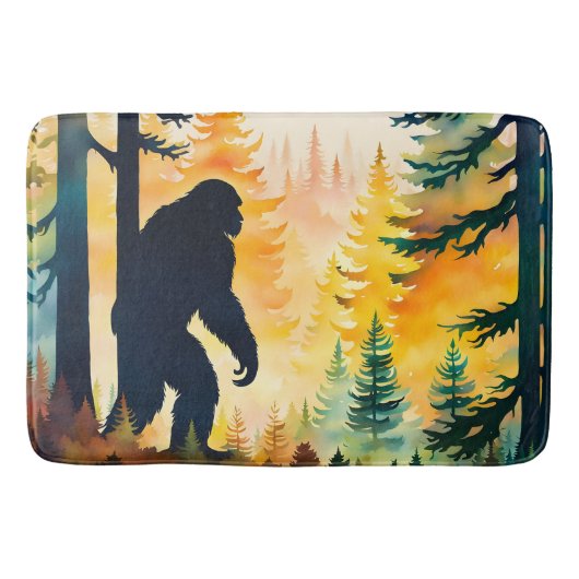 Sasquatch herfstlandschap zonsondergang badmat (Voorkant)