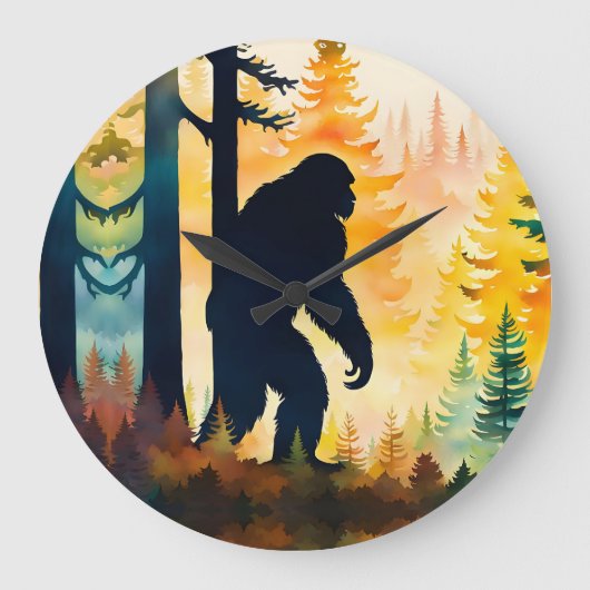 Sasquatch herfstlandschap zonsondergang grote klok (Voorkant)