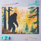 Sasquatch herfstlandschap zonsondergang tissuepapier (Craft)