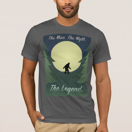 Sasquatch "Het Man De Mengste Het Legende Shirt" T-shirt (Voorkant)