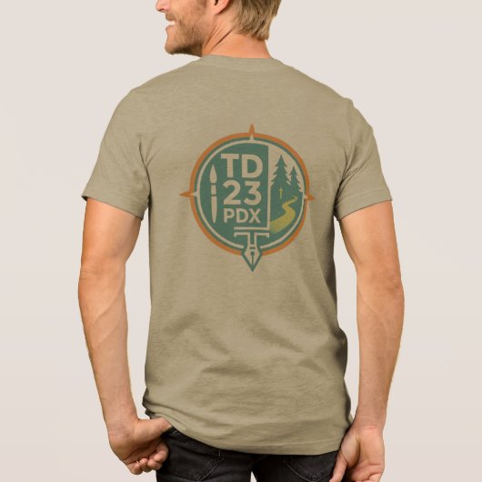 Sasquatch Hiking Club Tri-Blend Shirt (Achterkant)