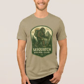 Sasquatch Hiking Club Tri-Blend Shirt (Voorkant)