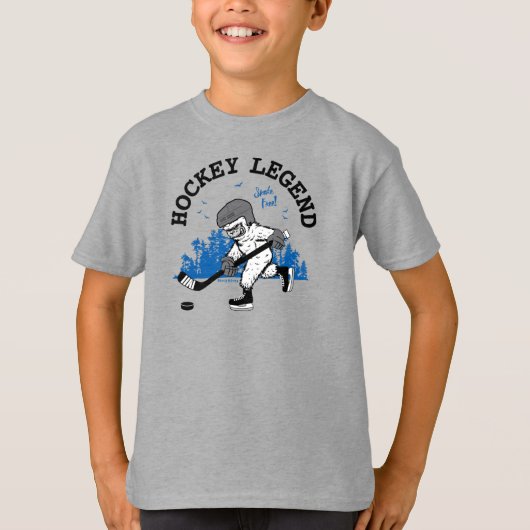 Sasquatch Hockey Legend Bigfoot T-shirt (Voorkant)