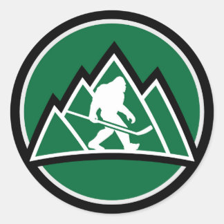 Sasquatch Hockey Sticker - Away