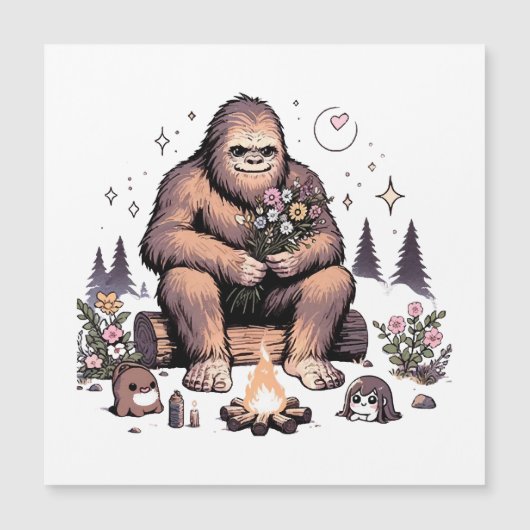 Sasquatch Holding Bloemen (Voorkant)