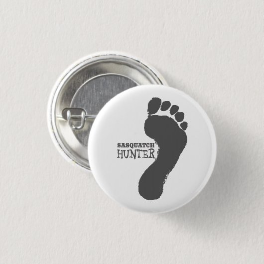 Sasquatch Hunter - Bigfoot Ronde Button 3,2 Cm (Voorkant /achterkant)