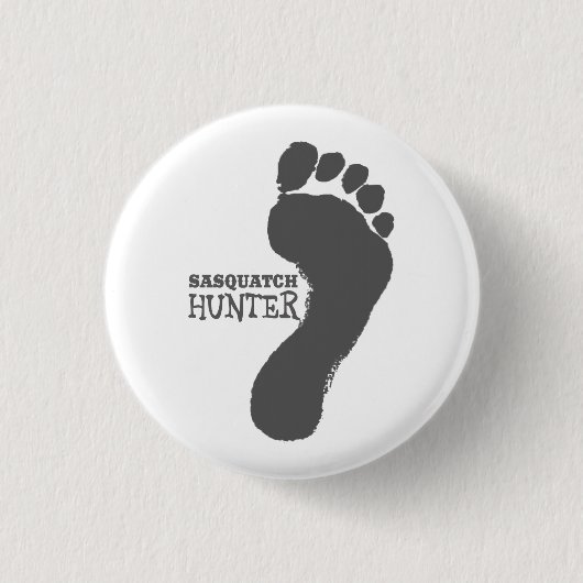Sasquatch Hunter - Bigfoot Ronde Button 3,2 Cm (Voorkant)