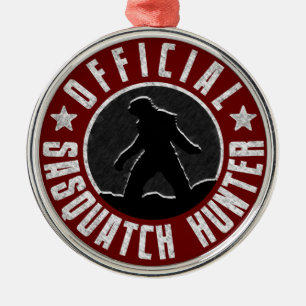 Sasquatch HUNTER Circle logo Metalen Ornament