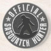Sasquatch HUNTER Circle logo Zandsteen Onderzetter (Voorkant)
