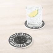 Sasquatch HUNTER Circle logo Zandsteen Onderzetter (Zijkant)