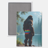 Sasquatch in bloei magneet (Voorkant / Achterkant)
