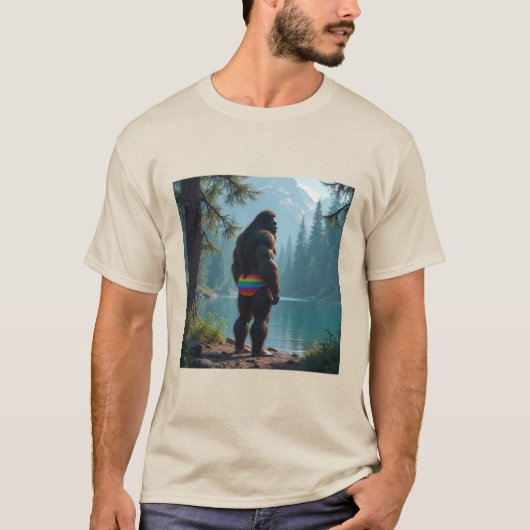 Sasquatch in bloei t-shirt (Voorkant)