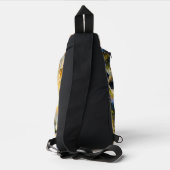 Sasquatch in de bloemrijke bergvallei sling bag (Achterkant)