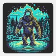 Sasquatch in de Bossen Ai Art