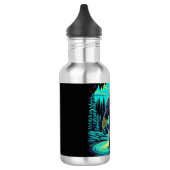 Sasquatch in de Bossen Ai Art Waterfles (Links)