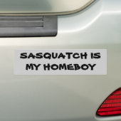 Sasquatch is mijn maatje Bigfoot Bumpersticker (Op auto)