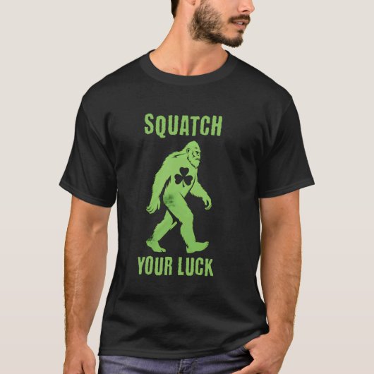 Sasquatch Je Geluk Ierse Sasquatch T-shirt (Voorkant)