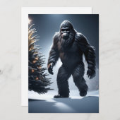 Sasquatch Kerstkaart (Voorkant / Achterkant)