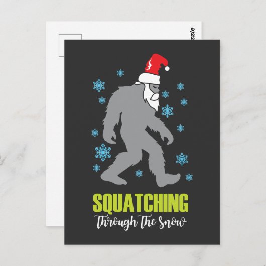 Sasquatch Kerstmis Funny Bigfoot Costume Briefkaart (Voorkant / Achterkant)