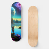 Sasquatch kijken naar nevels op een verre planeet persoonlijk skateboard (Voorkant)