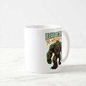 Sasquatch laat voetafdrukken achter Funny Cryptid Koffiemok (Voorkant rechts)