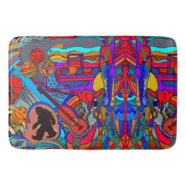 Sasquatch Leuk Abstract Doodle Art Badmat