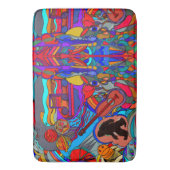 Sasquatch Leuk Abstract Doodle Art Badmat (Voorkant Verticaal)