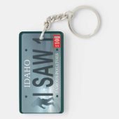 Sasquatch License Bord Sleutelhanger (achterkant)