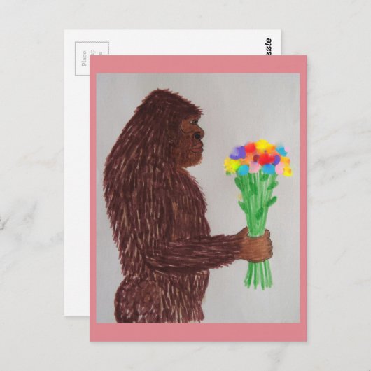 Sasquatch Love Briefkaart (Voorkant / Achterkant)