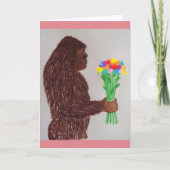 Sasquatch Love Feestdagen Kaart (Voorkant)