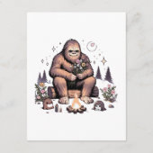 Sasquatch met bloemen informatiekaartje (Achterkant)