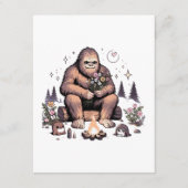 Sasquatch met bloemen informatiekaartje (Voorkant)