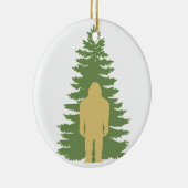 Sasquatch met Cedar-Ornament Keramisch Ornament (Rechts)