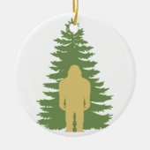 Sasquatch met Cedar-Ornament Keramisch Ornament (Voorkant)