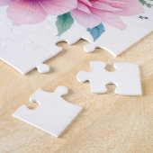 Sasquatch met een bloemenkrans legpuzzel (Zijkant)