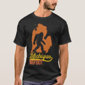 Sasquatch Michigan Bigfoot  MI Bigfoot Rese T-shirt (Voorkant)
