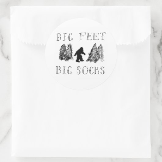 Sasquatch-Mok Ronde Sticker (Tas)