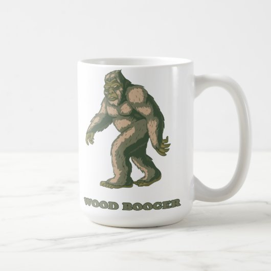 Sasquatch: Mok van de koffiekast van hout (Rechts)