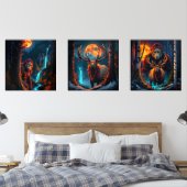 Sasquatch Moonlit Hunt Muurkunst Sets (Slaapkamer)