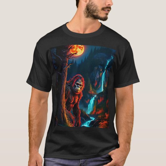 Sasquatch Moonlit Hunt T-shirt (Voorkant)