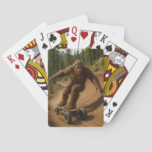 Sasquatch Mountainboard Avontuur Speelkaarten (Achterkant)