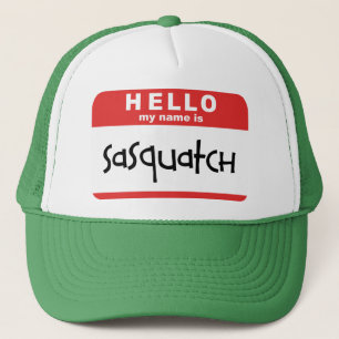 sasquatch naam badge trucker grote voetbobo pet