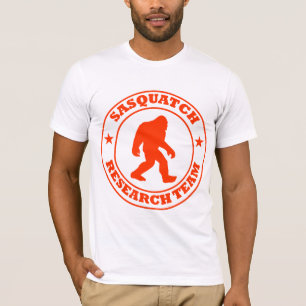 SASQUATCH ONDERZOEK TEAM - Rood Logo van Bigfoot P T-shirt