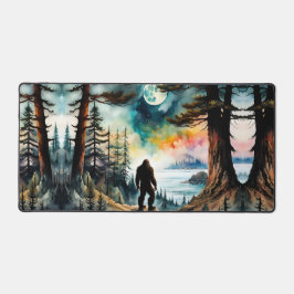 Sasquatch onderzoekt zijn land en de oceaan bureaumat