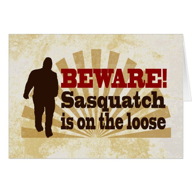 Sasquatch op de los (Voorkant Horizontaal)