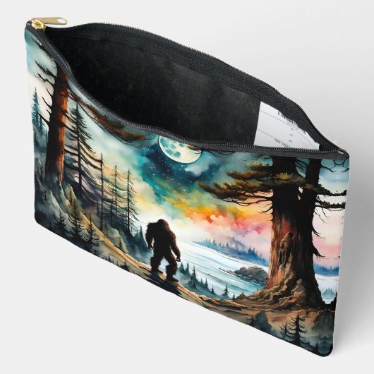 Sasquatch op een boskam boven de oceaan etui (Open)