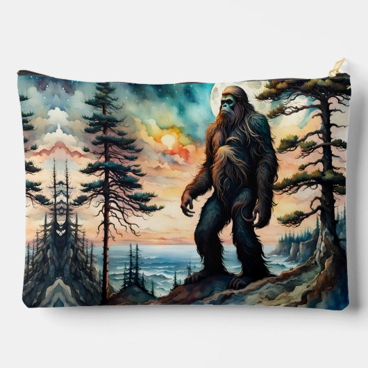 Sasquatch op een boskam boven de oceaan etui (Achterkant)