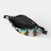 Sasquatch op een boskam boven de oceaan heuptasje (Open)